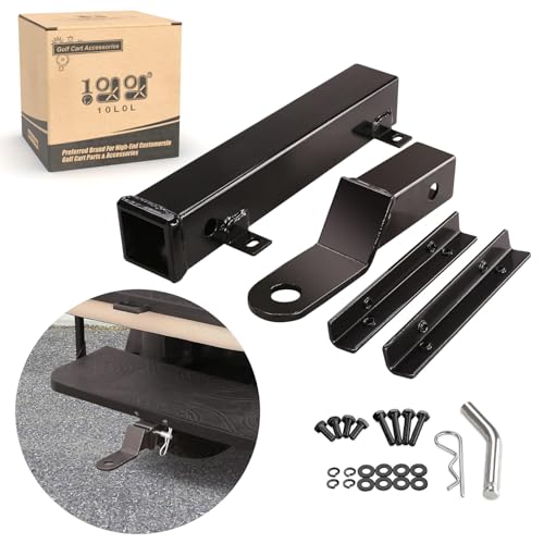 Golf Cart Trailer Hitch Kit for Yamaha, Club Car, EZGO - Heavy Duty Steel
