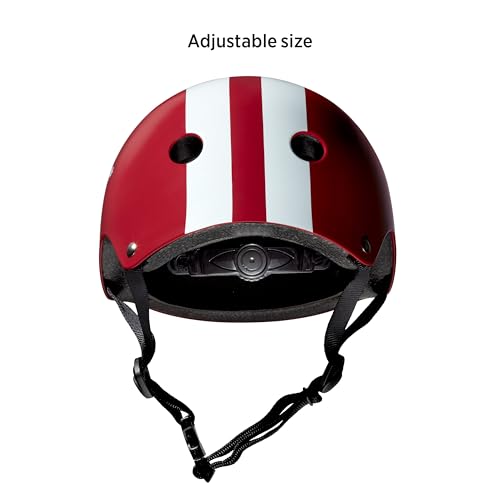 Kids Helmet for 2-5 Years Old - Red Matte Adjustable Toddler Safety Helmet