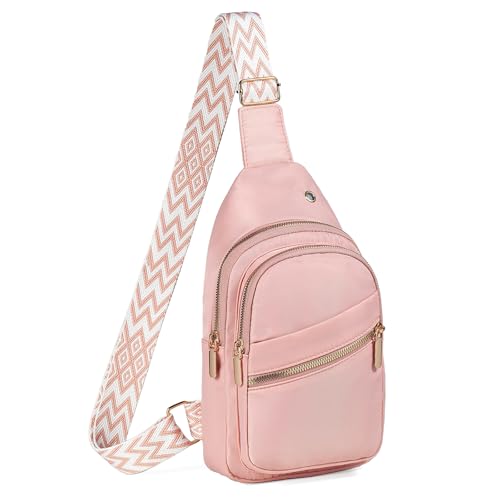 Small Casual Crossbody Sling Bag for Women Pink - Travel & Daily Use