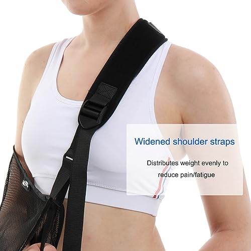 Mesh Arm Shoulder Sling Updated Version 2 - Adjustable Water-Resistant Immobilizer for Injuries