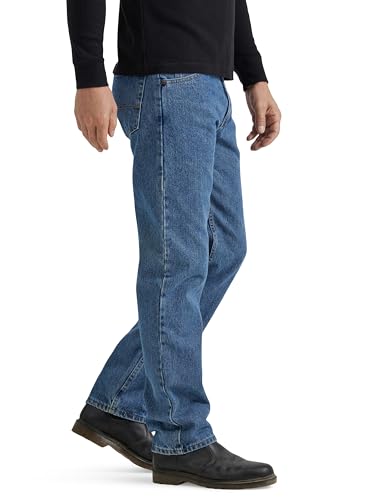Wrangler Authentics Men's Classic 5-Pocket Cotton Jeans - 33W x 30L, Vintage Blue Grey