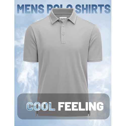 MAGCOMSEN Men's Polo Shirts Short Sleeve Golf Quick Dry Collared Moisture Wicking Athletic Performance Polos