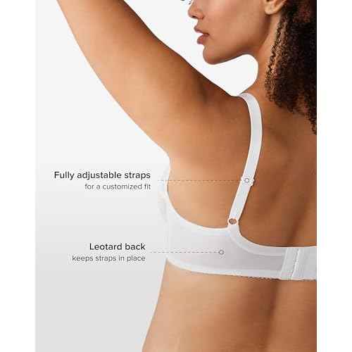 Wacoal Women's Retro Chic Unlined Mesh Full Coverage Underwire Bra, 855186