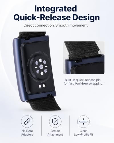 Breathable Nylon Bicep & Ankle Strap for Amazfit Helio - Black, 38cm