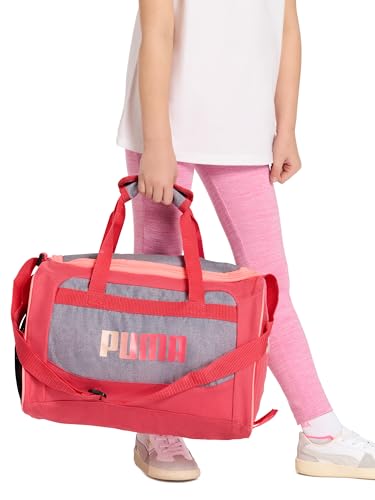 Kids' Duffel Bag - Pink Multi, 14 Inch Sports & Gym Travel Bag for Youth