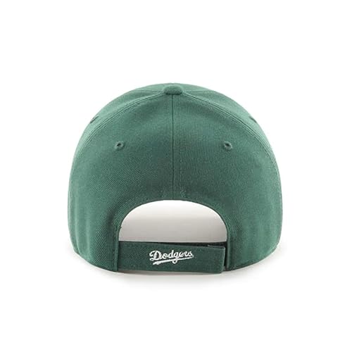 47 Los Angeles Dodgers Mens Womens MVP Adjustable Velcroback Dark Green Hat with White Logo