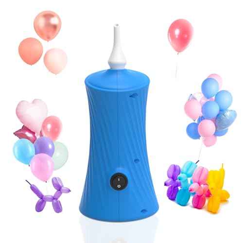 IDAODAN Balloon Pump Electric, Balloon Air Pump for Animal Balloons Long Balloons Pump for Balloon Animals, Twisty Curly Balloons Pump Electric