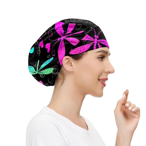 Adjustable Working Cap with Button, Sweatband & Tie Back - Multi Color (Variation of THIS listing: Multi 1)