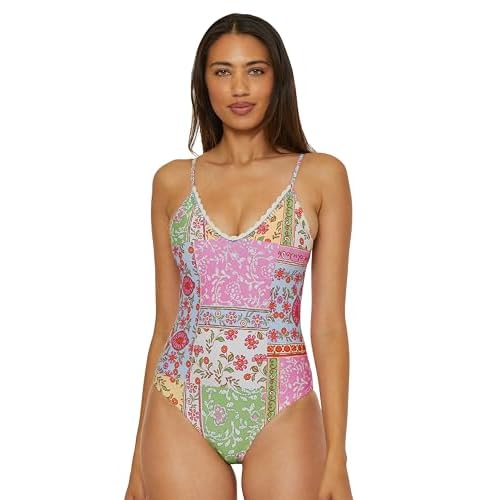 Lucky Brand Women's Seville Maillot One Piece Swimsuit, Adjustable, Bathing Suits