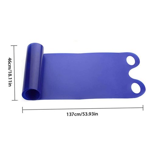 Xweptuy Snow Carpet Sled, Roll Up Flying Carpet Sled, Lightweight Snow Sledge Portable Rolling Slider for Children Adult, 53x18 Inches (Blue) &