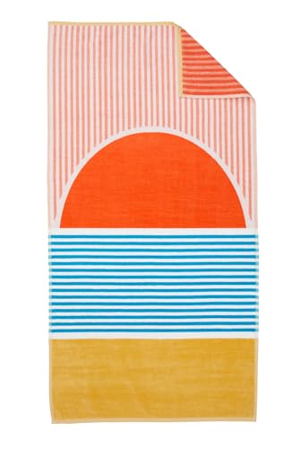 Loon & Lake Luxury Oversized Beach Towel - Beach Sunset (40 x 70 in)