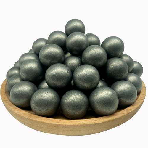 50 X 68 Cal Self Defense Aluminum Balls, Reusable Solid 68 Caliber Projectiles Fit for Byrna SD/Salt Supply S2/ HDS/HDR 68, Solid 7.3 Grams Alu Balls for Target Practice (BLK)