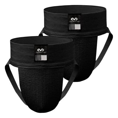 McDavid Men's Classic Cup Athletic Supporter X-Large Black - 2 Pack