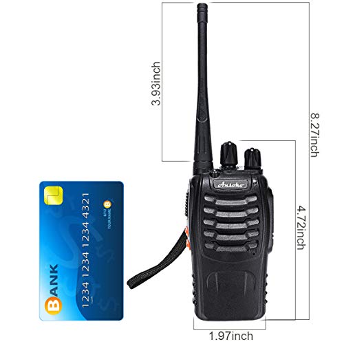 Rechargeable Long Range 2-Way Walkie Talkies 16 Channels 3 Pack - Black Variation