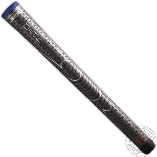 Set of 9 Winn Grips Dri-Tac Midsize (+1/16") Gray Golf Grip Bundle - Comfortable feel Tackiness Non-slip for All-Weather conditions - Shock Absorption for Arthritic and Hand Fatigue Sufferers - Winn Dry polymer material - Advanced vertical seam
