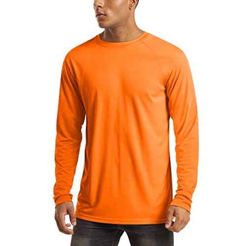 MAGCOMSEN Men's Long Sleeve Shirts UPF 50+ UV Sun Protection Athletic Shirts for Hiking Running Workout Rash Guard