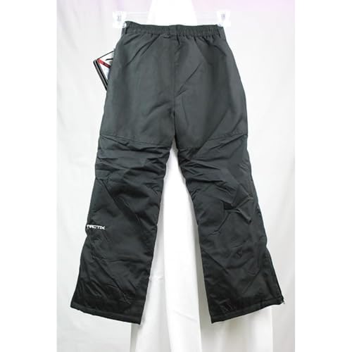 Kids Snow Pants with Reinforced Knees and Seat - Large Black