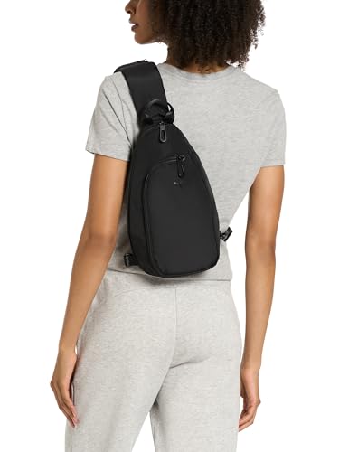Sporty Women's Sling Bag with Reversible Strap & Dual Compartments - Lilac Frost, One Size