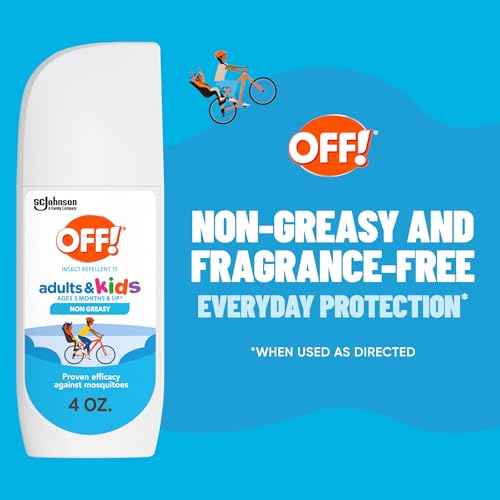 OFF! Insect Repellent Spritz for Adults & Kids, Fragrance-Free Bug Spray for Everyday Protection from Mosquitoes and Ticks, 4 oz