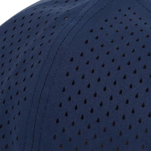 Men Women Quick Dry Flat Brim Baseball Cap Snapback Golf Hat Navy Dark Grey Light Grey