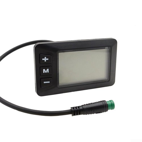 E-Bike Display, Electric Bike LCD Display, 5 Pins G51 Color Screen Intelligent, Ebike LCD Display Control Panel Wireless Bicycle Speedometer Odometer For 24V 36V 48V Systems(Black-white screen)