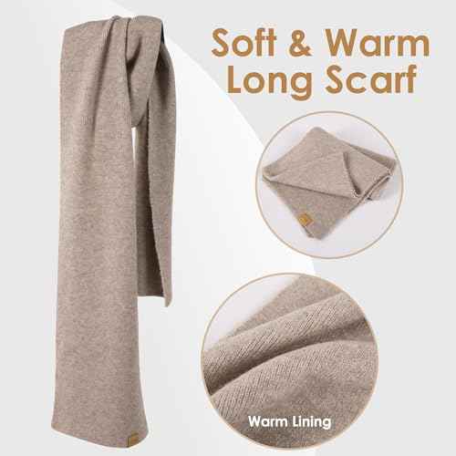 Womens Beanie Winter Hat Touchscreen Gloves Set Fleece Lined Skull Caps for Women Men