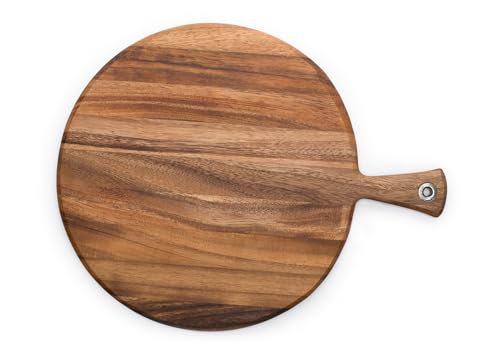 Acacia Wood Serving Paddleboard - Round 20.3" x 16" Kitchen & Dining