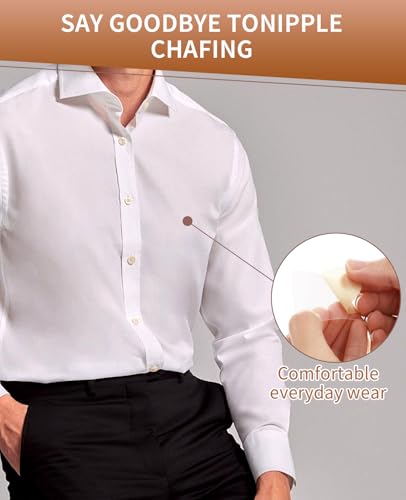 FAMULP 400 Pairs Men Nipple Covers & Guards for Sports & Gym - No Show Boob Hider