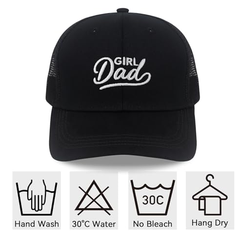 Black Girl Dad Baseball Cap for Men - Embroidered Adjustable Dad Hat