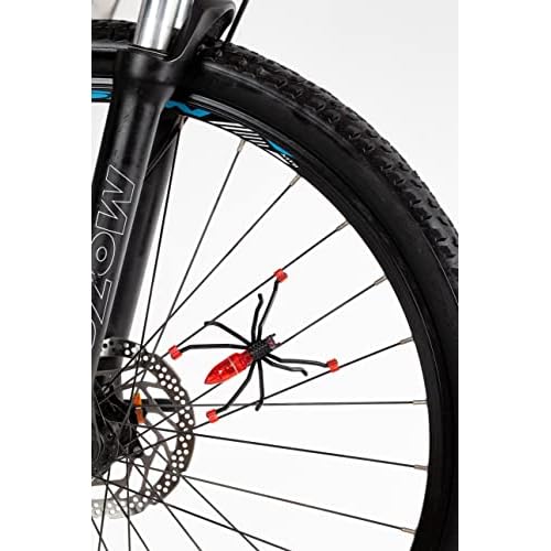 Spider Bike Wheel Spoke Lights ? Cool LED Bicycle Decorations for Kids ? Fun & Safety Accessories for Night Riding ? Waterproof Motion-Activated Spider Lights