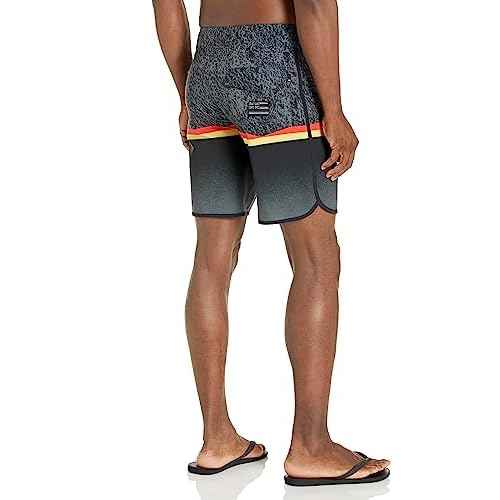 Quiksilver Men's Standard Surfsilk Division Scallop 19 Boardshort Swim Trunk