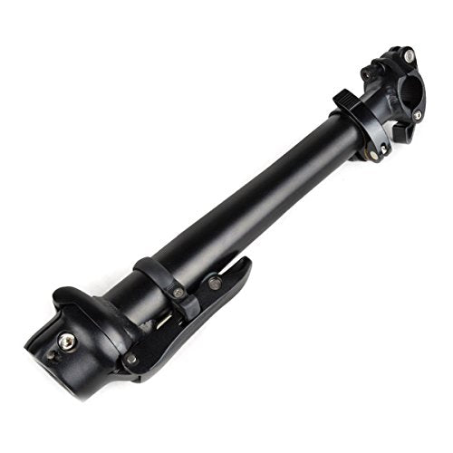 Black Folding Bicycle Stem with Quick-Release Aluminum Alloy Adjustable Handlebar