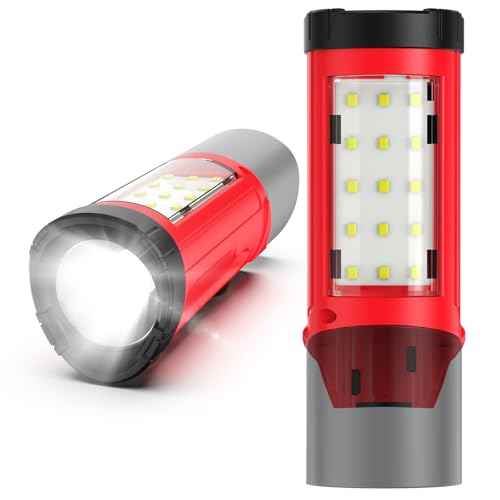 ohyes Magnetic Work Light Fit for Milwaukee 12V Battery Max 650LM 2 in 1 Flash Light for Camping Jobsite & Workshop(Battery not Included)