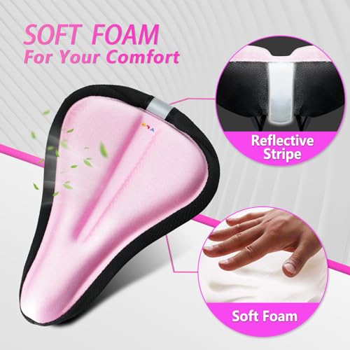 Kids Bicycle Seat Cushion Gel Pad for Children, Breathable & Soft, Universal Fit
