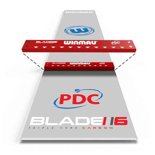 WINMAU Clearzone PVC Darts Mat with Integrated Oche Line