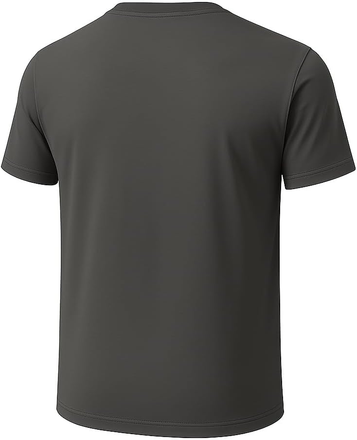 2-Pack Bulk Men’s V-Neck T-Shirts – Soft Pre-Shrunk Premium Cotton, Short Sleeves, Reinforced Collar, Crew Neck, Casual Fit