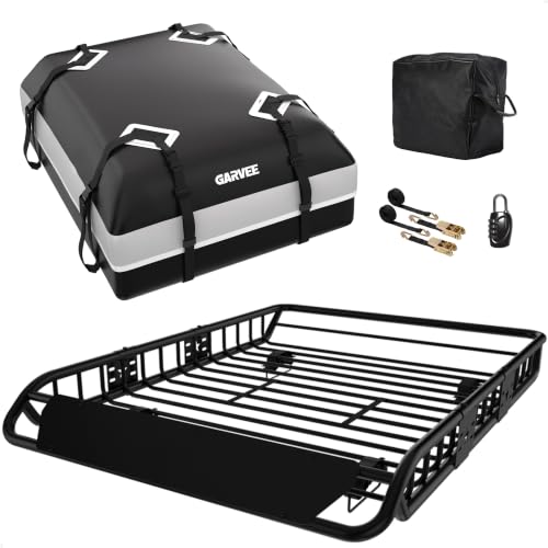 Garvee 54" x 39" Universal Roof Rack Basket, 200 Lbs Capacity Rooftop
