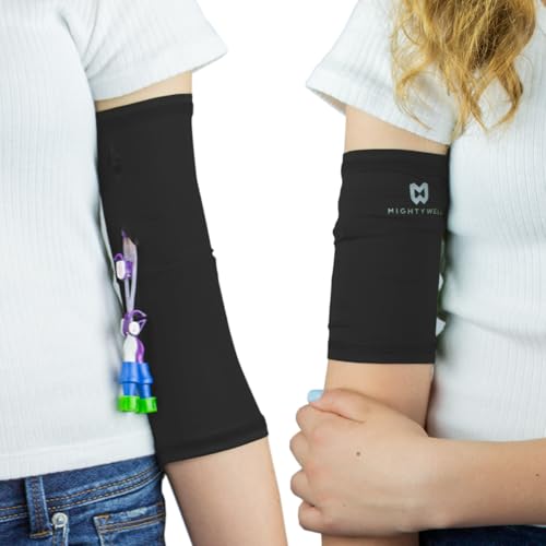 Large Black Double Layer PICC Line Cover for Arm - Soft Touch, Dignity & Security