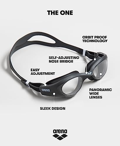 Unisex Swim Goggles with Anti-Fog Coating & Orbit-Proof Seals - Light Blue/White/Blue