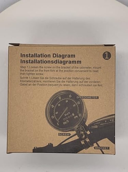 MakeTheOne Old School Style Bike Speedometer in KPH Analog Odometer Classic Style for 24”-27.5” Bicycle