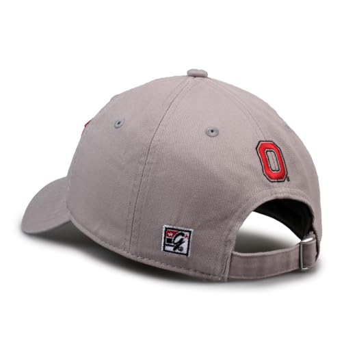 Unisex Trucker Mesh Hat Ohio State Buckeyes Light Grey One Size - Split Bar Design