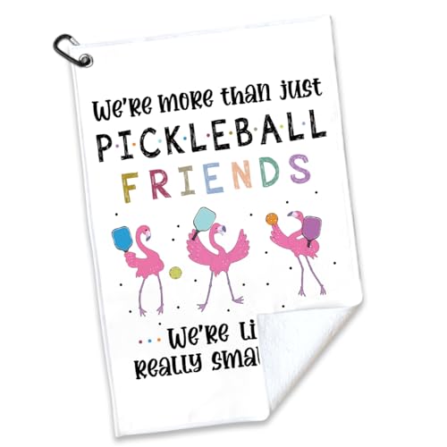 More Than Just Pickleball Friends Towel Gift for Women - White