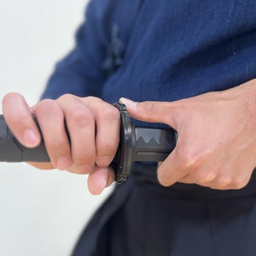 Martial Arts Training Sword 39 Inch Polypropylene Fake Weapon with Black Scabbard