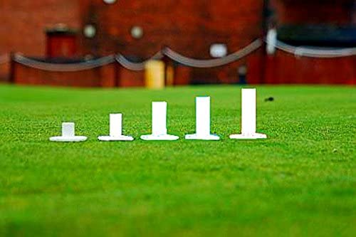FINGER TEN Golf Rubber Tees Driving Range Value 5 Pack, Mixed Size or 5 Same Size for Practice Mat (White 5 Pack(1.5,2.25,2.75,3,3.13))