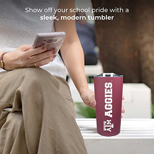 Insulated Stainless Steel Tumbler with Texas A&M Aggies Graphics - 18oz BPA-Free Travel Mug