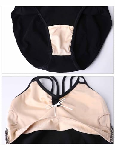 Daydance Black Women’s Dance Leotard - Double Straps Ballet Costume XS - Black
