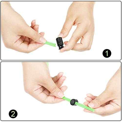 Frienda 10 Sets Goggle Bungee Straps for Swim,Adjustable Replacement Bungee Cord Swimming Goggle Strap with Lock Clamp