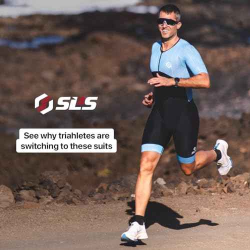 SLS3 Triathlon Suits Mens - Aerodynamic Sleeved Mens Tri Suit ? Lightweight Trisuit with Premium FX Fabrics - 2 Pockets