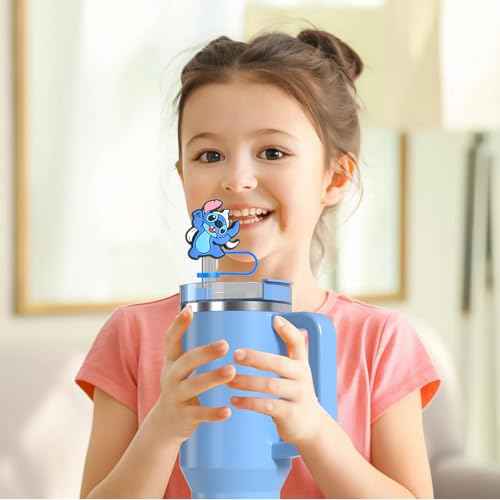 10 mm Straw Cover Cap for Stanley Cup 30 Oz 40 Oz, 5 Pcs Straw Topper for Tumbler, Funny Tip Covers for Stanley Cup Accessories