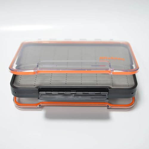 Fly Box for Fly Files Large Waterproof Ice Jig Box - Grey Foam Insert
